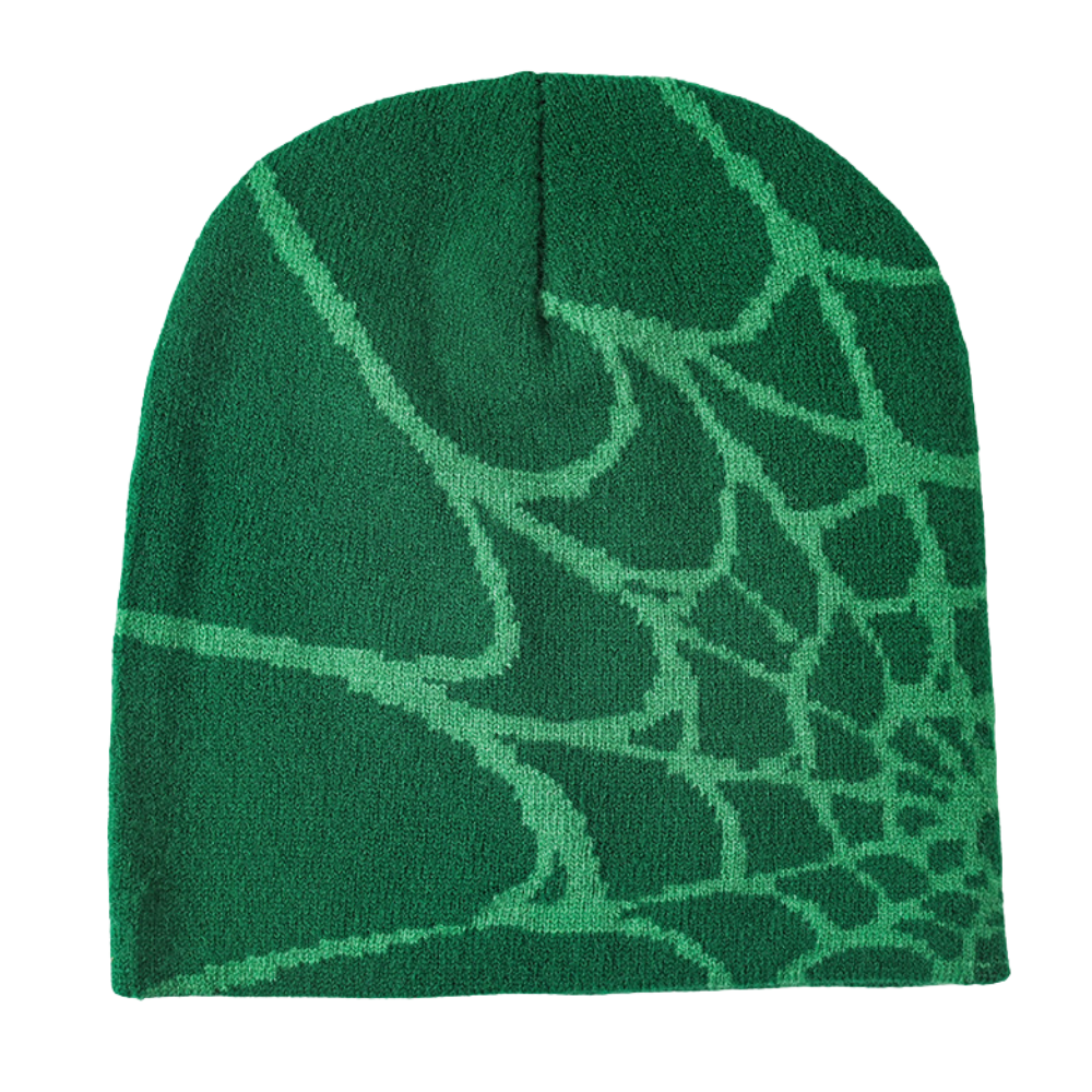 Y2K Spider Web Knit Hat