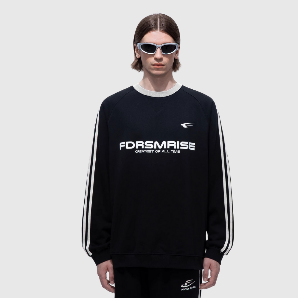 Simple Striped Couple Sweatshirt