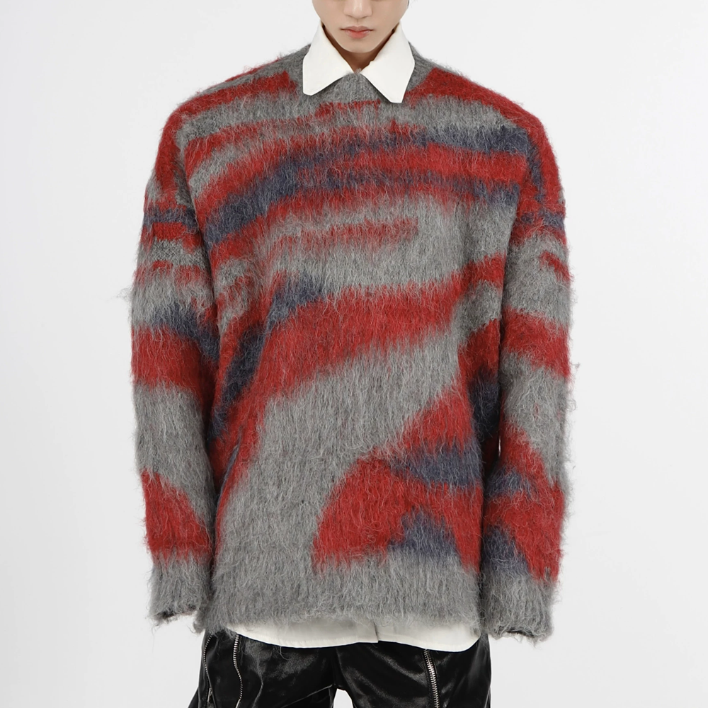 Retro Soft And Waxy Mohair Sweater