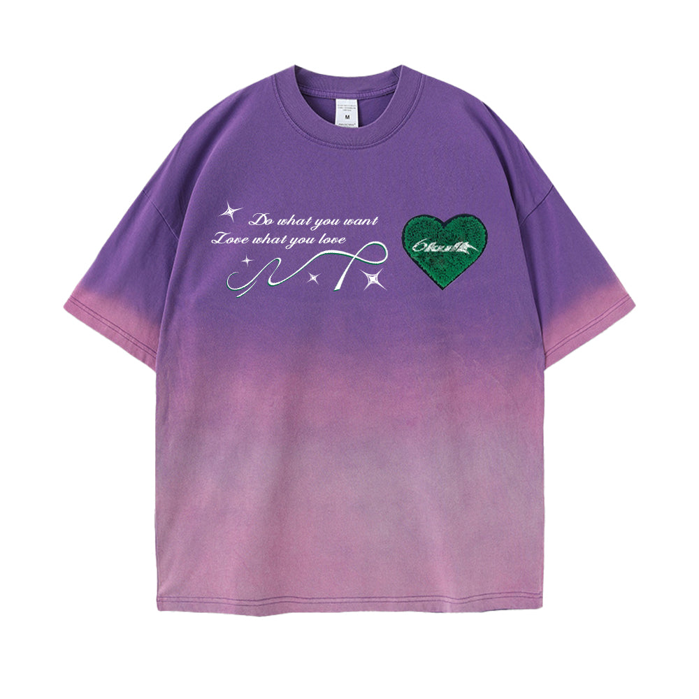 6Kull Star Plan Heart Washed T-Shirt