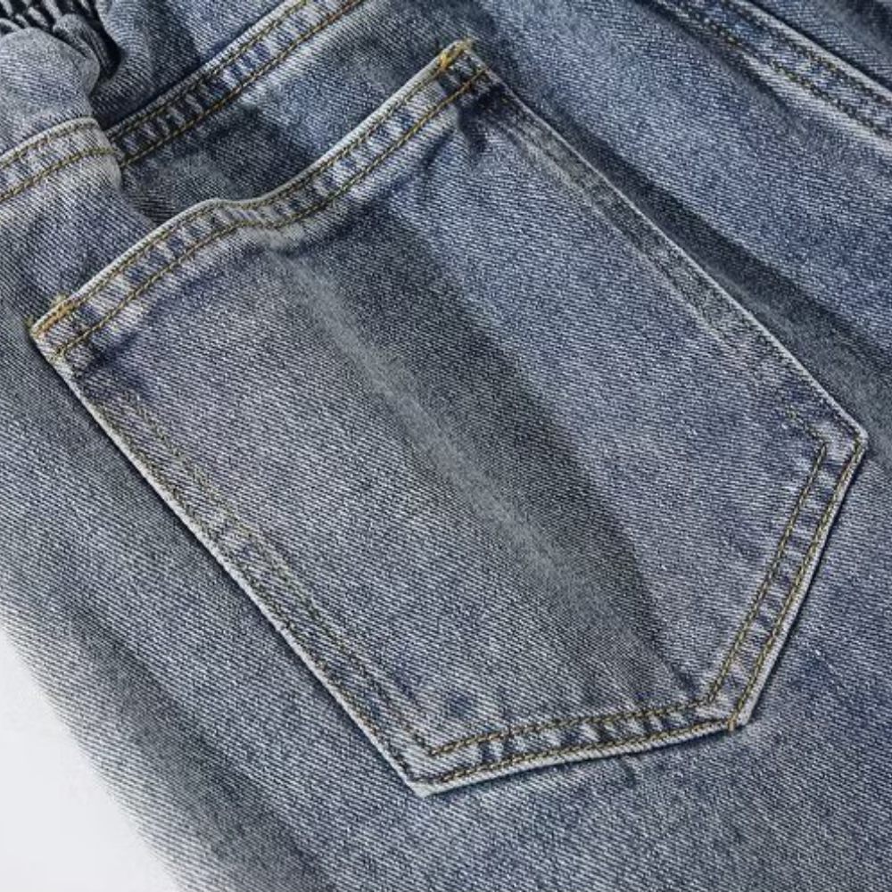 Simple Washed Denim Shorts