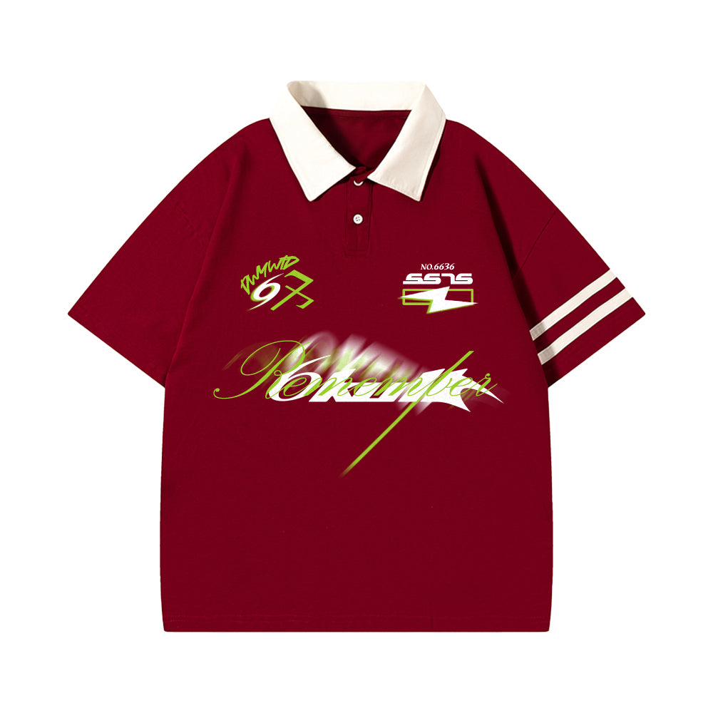 6Kull Classic Pattern Sport Polo Shirt