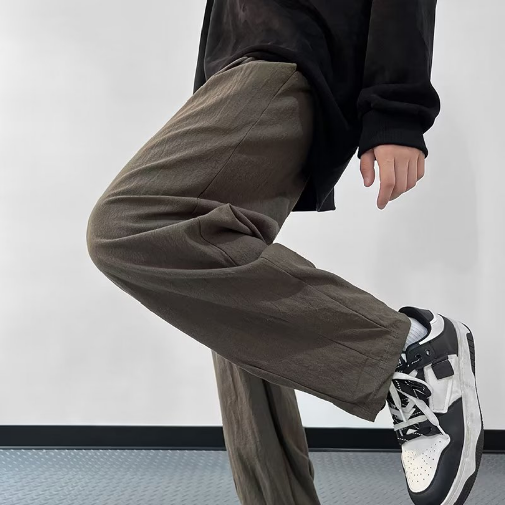Japanese Solid Color Loose Sweatpants