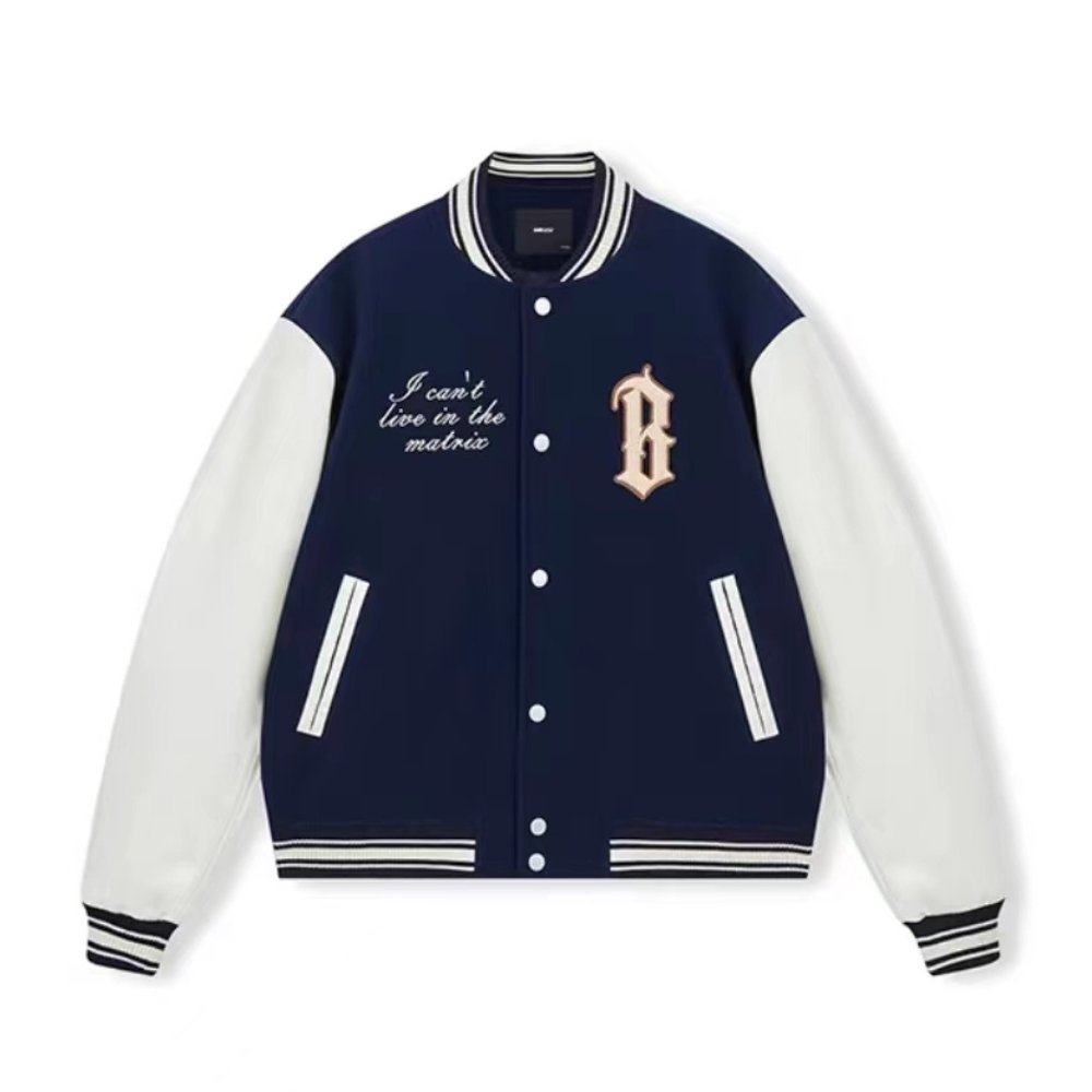 B Letter Versity Jacket