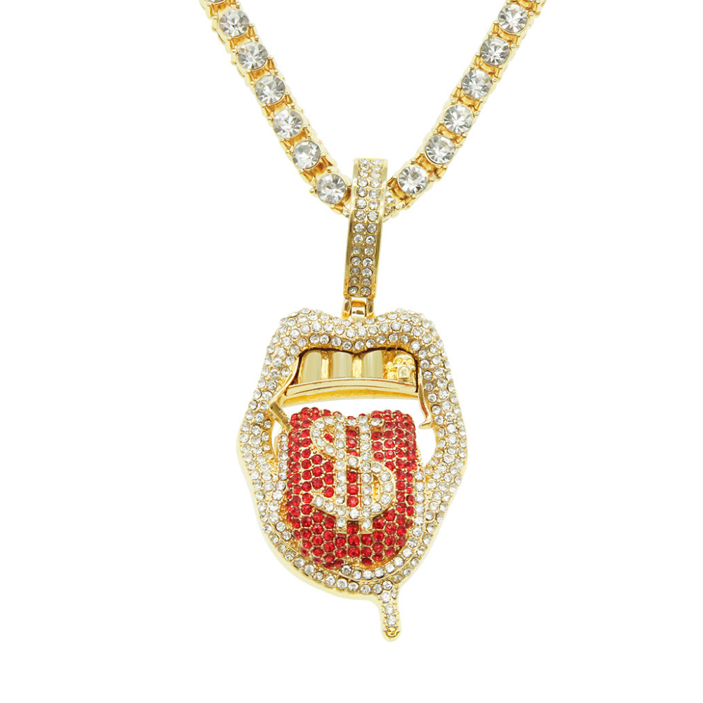 Street Dollar Tongue Necklace