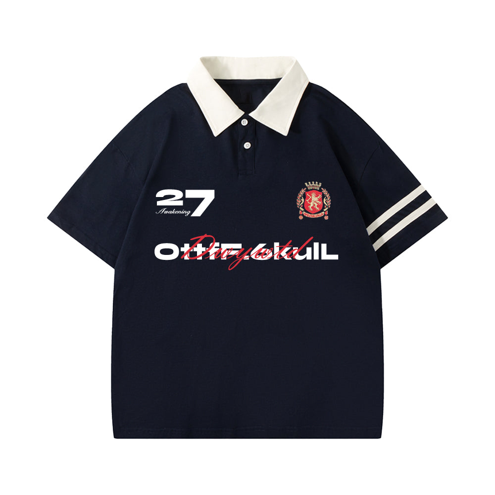 6Kull Casual  Pattern Sport Polo Shirt