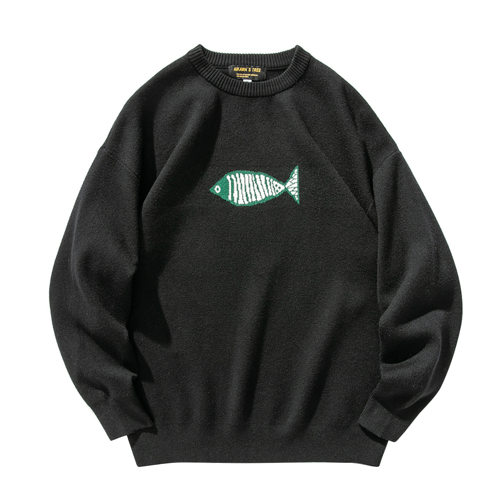 Simple Loose Fish Sweater
