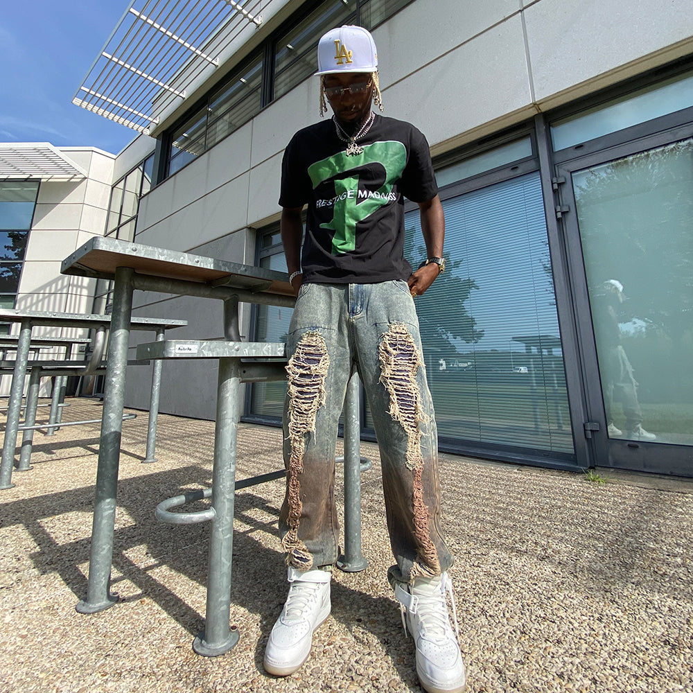 PM | Urban Letter Print Cotton T-shirt