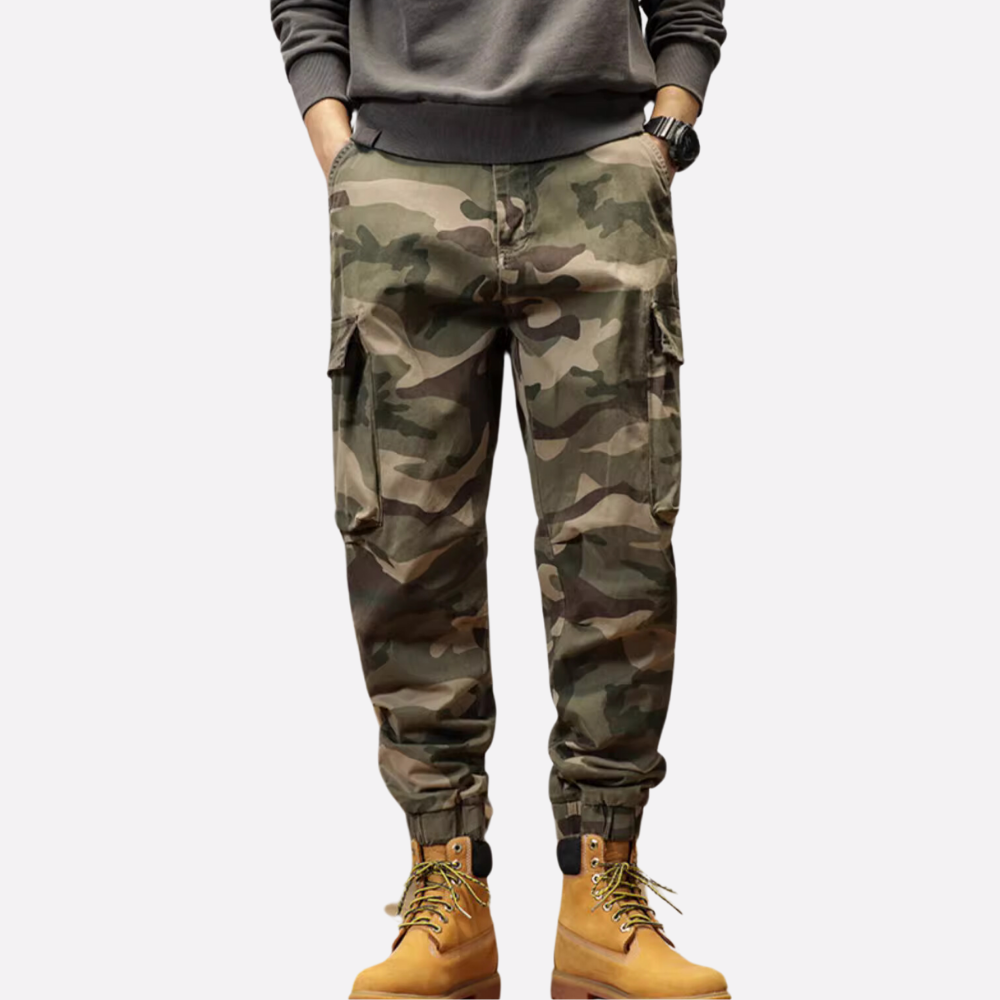 Retro Camouflage Cargo Pants