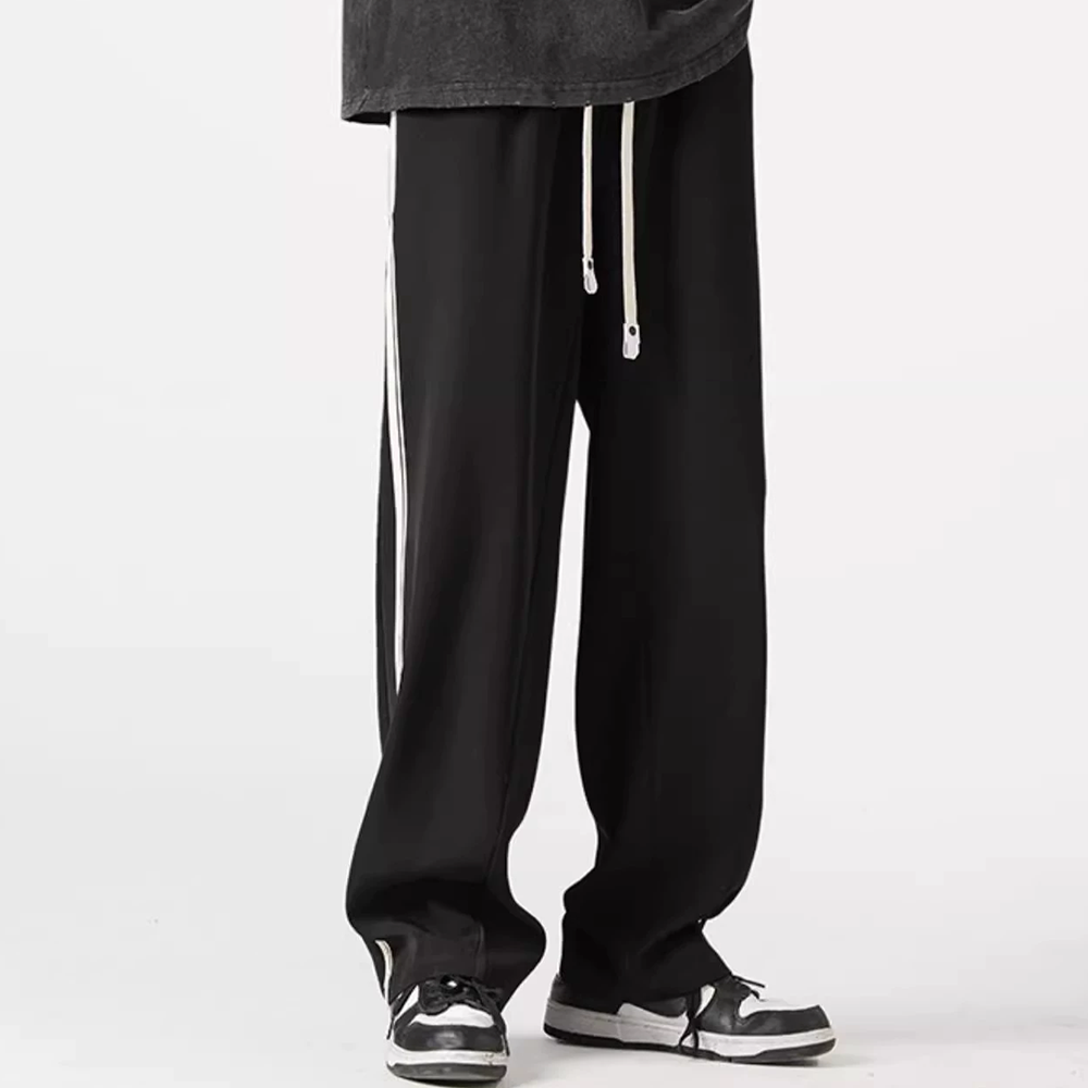 Casual Straight Side Stripes With Drapey Feel Sweatpants