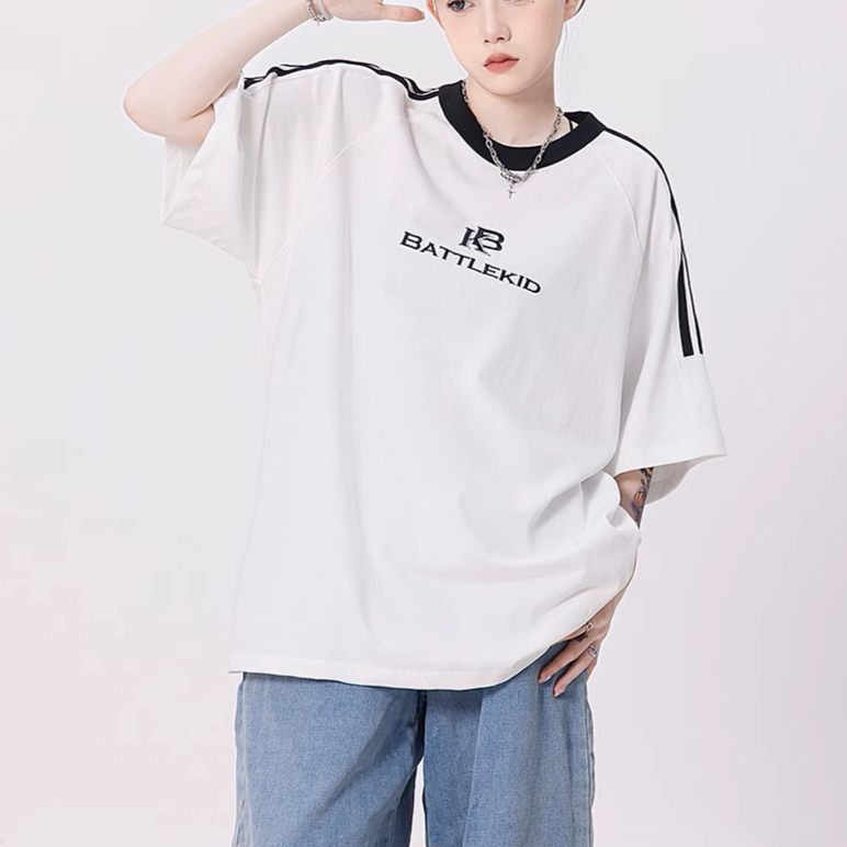 High Street Heavy Letter Embroidered T-shirt