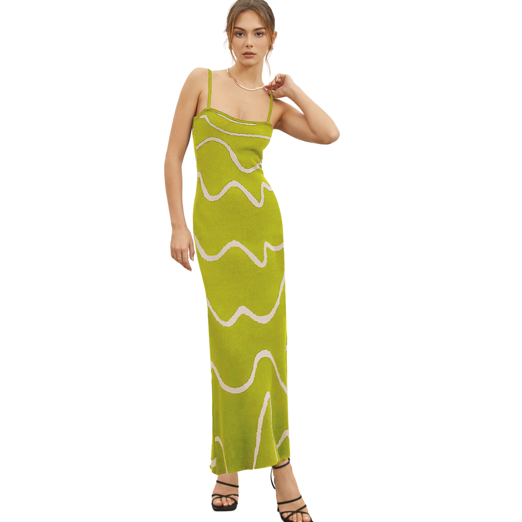 Women's Sexy Striped Knitted Dress