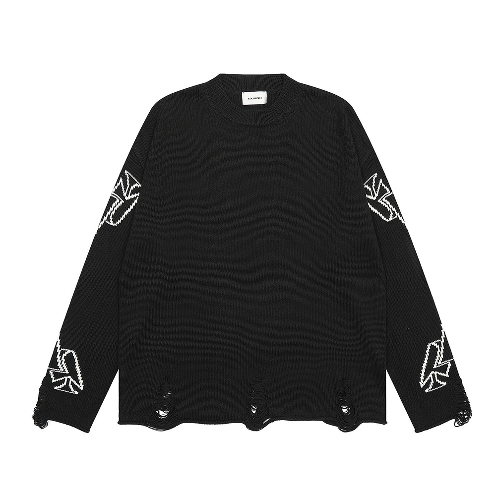American Retro Hole Cross Sweater