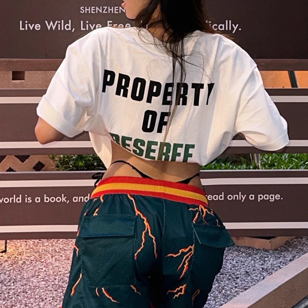 High Street Printed Mesh Shorts