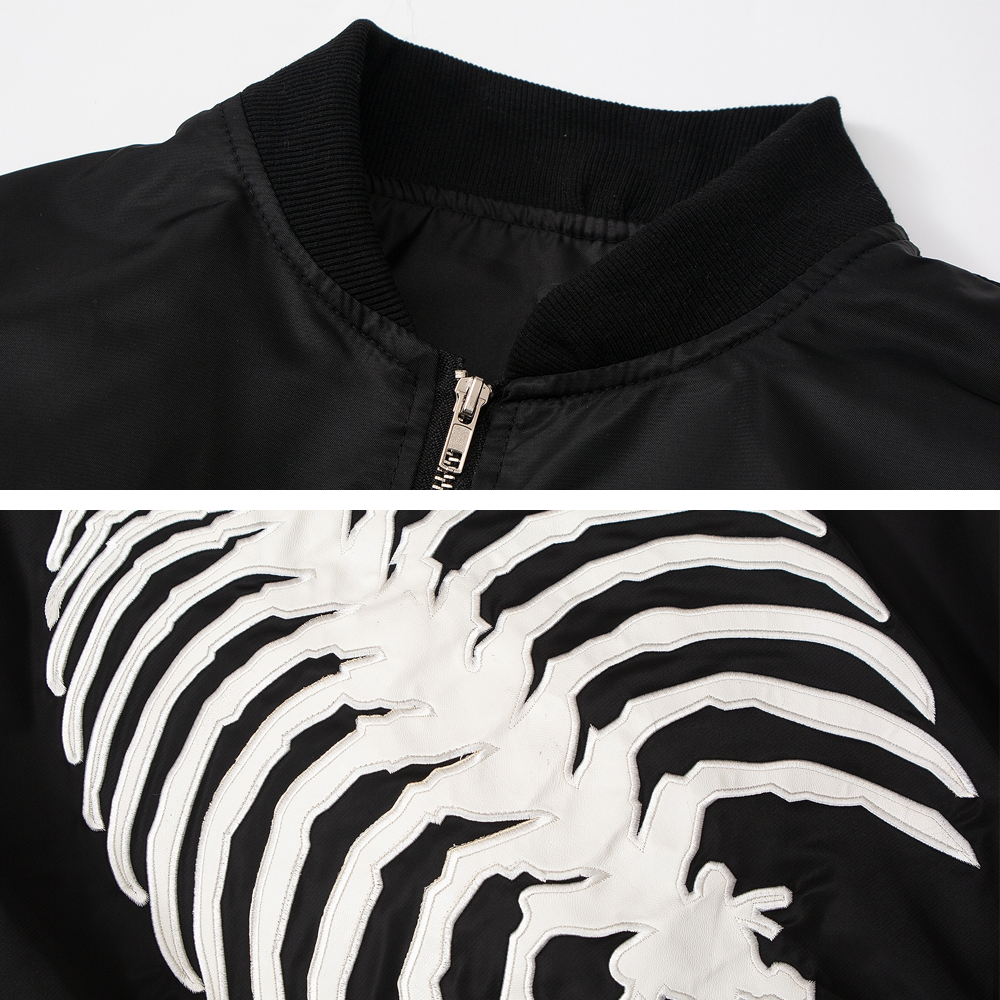 American Black Skull Skeleton Jacket