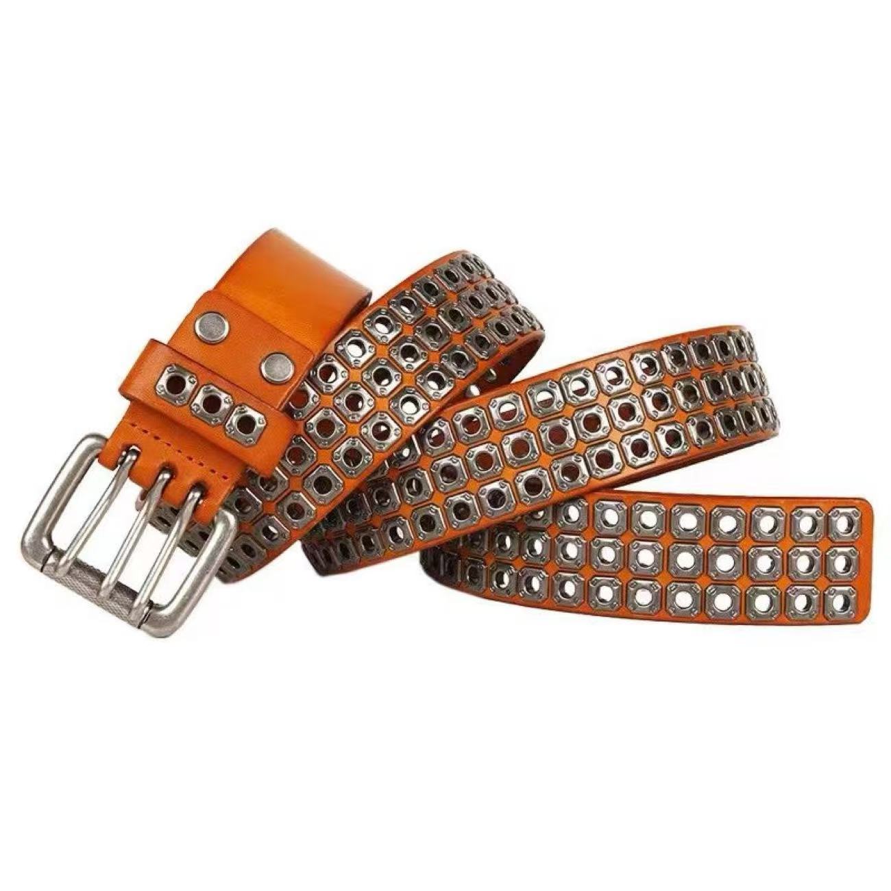 Unseen Echoes Studded Punk Metal Belt