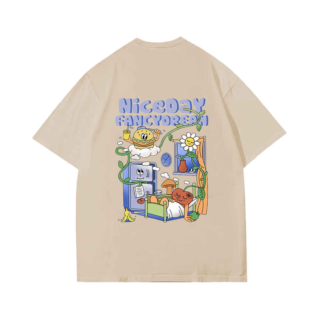 Cute Niceday Cartoon Burger T-Shirt