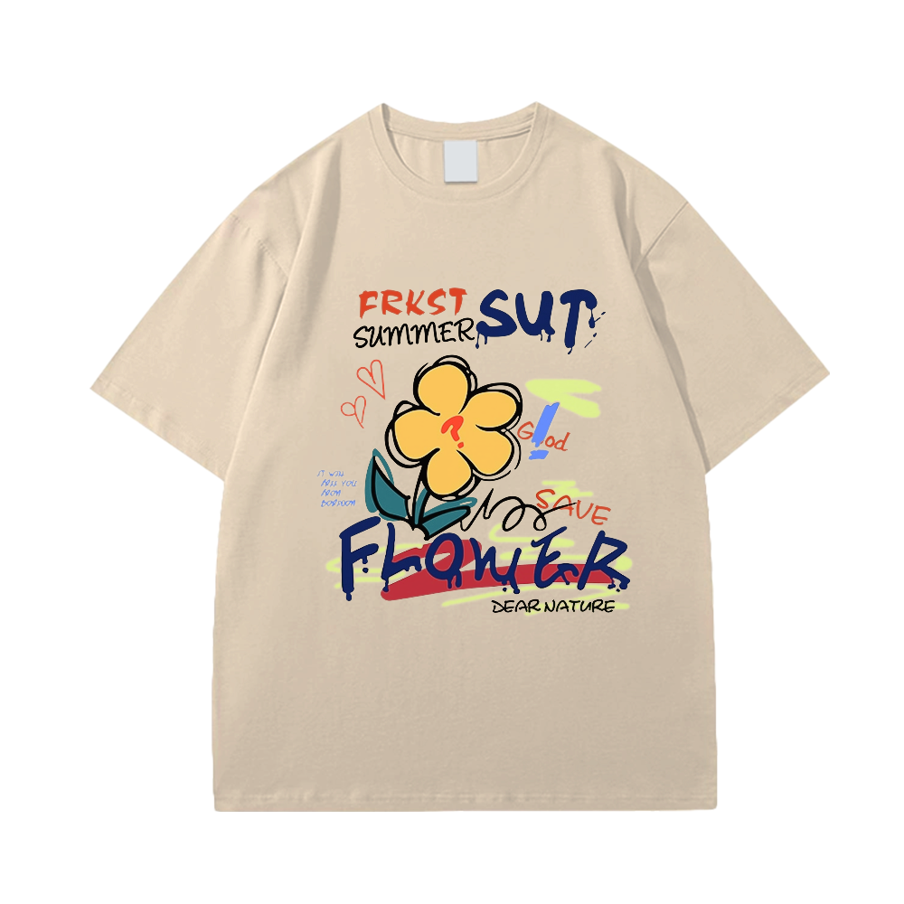 Chic Doodle Flowers T-Shirt