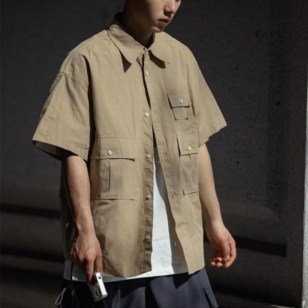 Functional Multi-Pocket Shirt