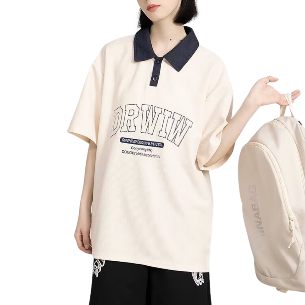 Classic Waffle Lapel T-shirt