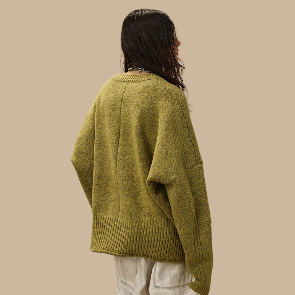 Simple Solid Color Knitted Sweater