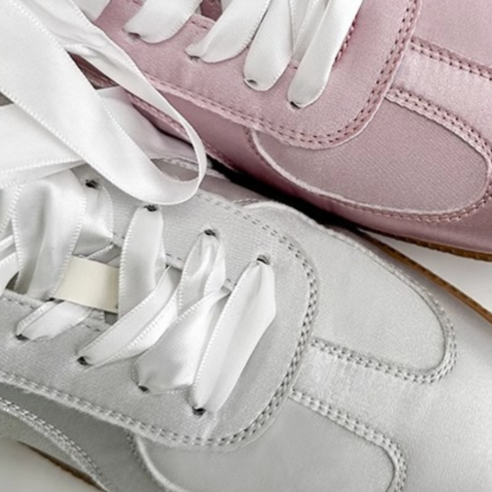 Women's Casual Satin Square Toe Sneakers
