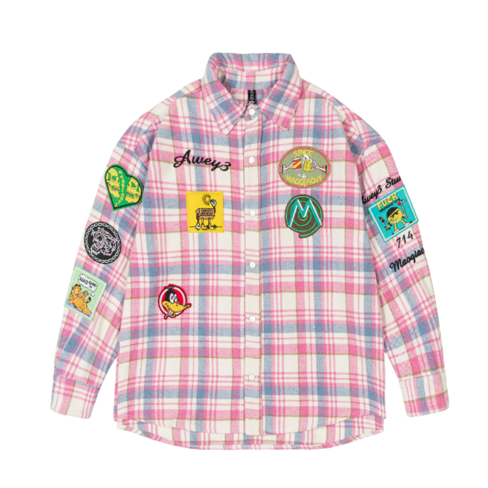 Cartoon Patch Embroidered Shirt