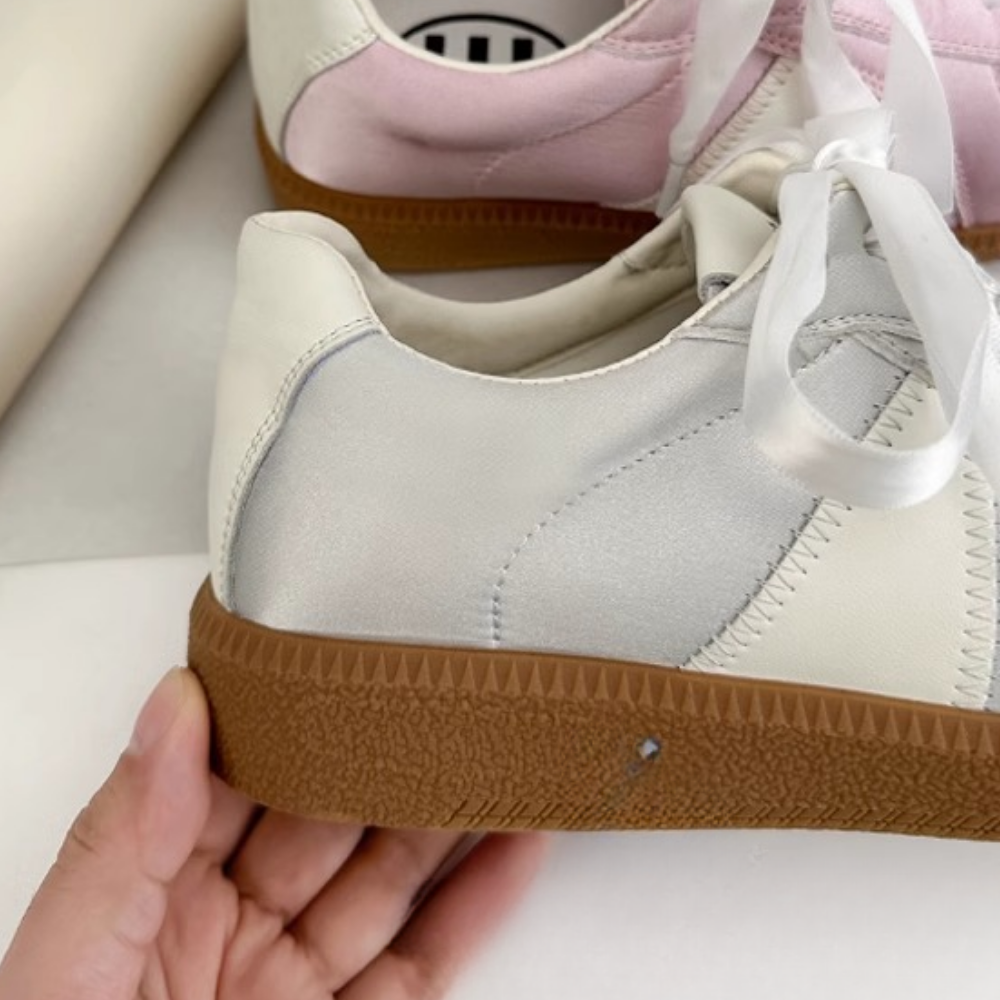 Women's Casual Satin Square Toe Sneakers