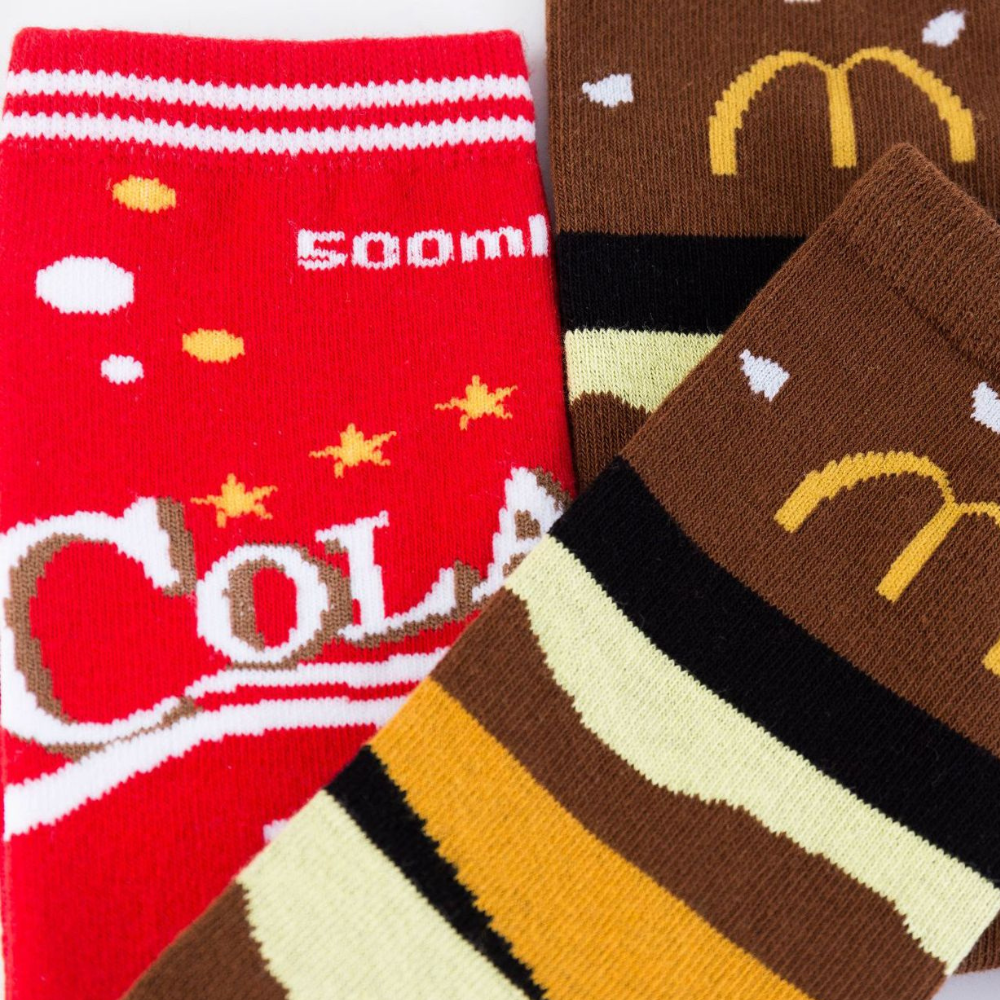 Hamburger French Fries Socks