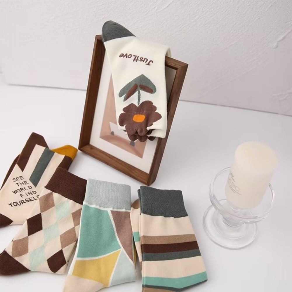 Preppy Creative Socks