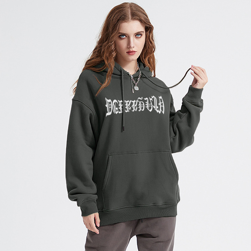 Fingerprint Skeleton Print Hoodie