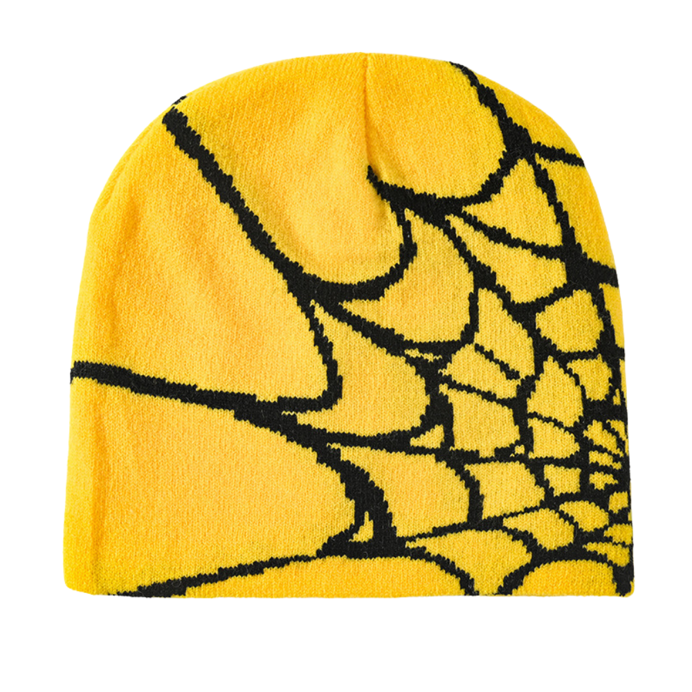 Y2K Spider Web Knit Hat