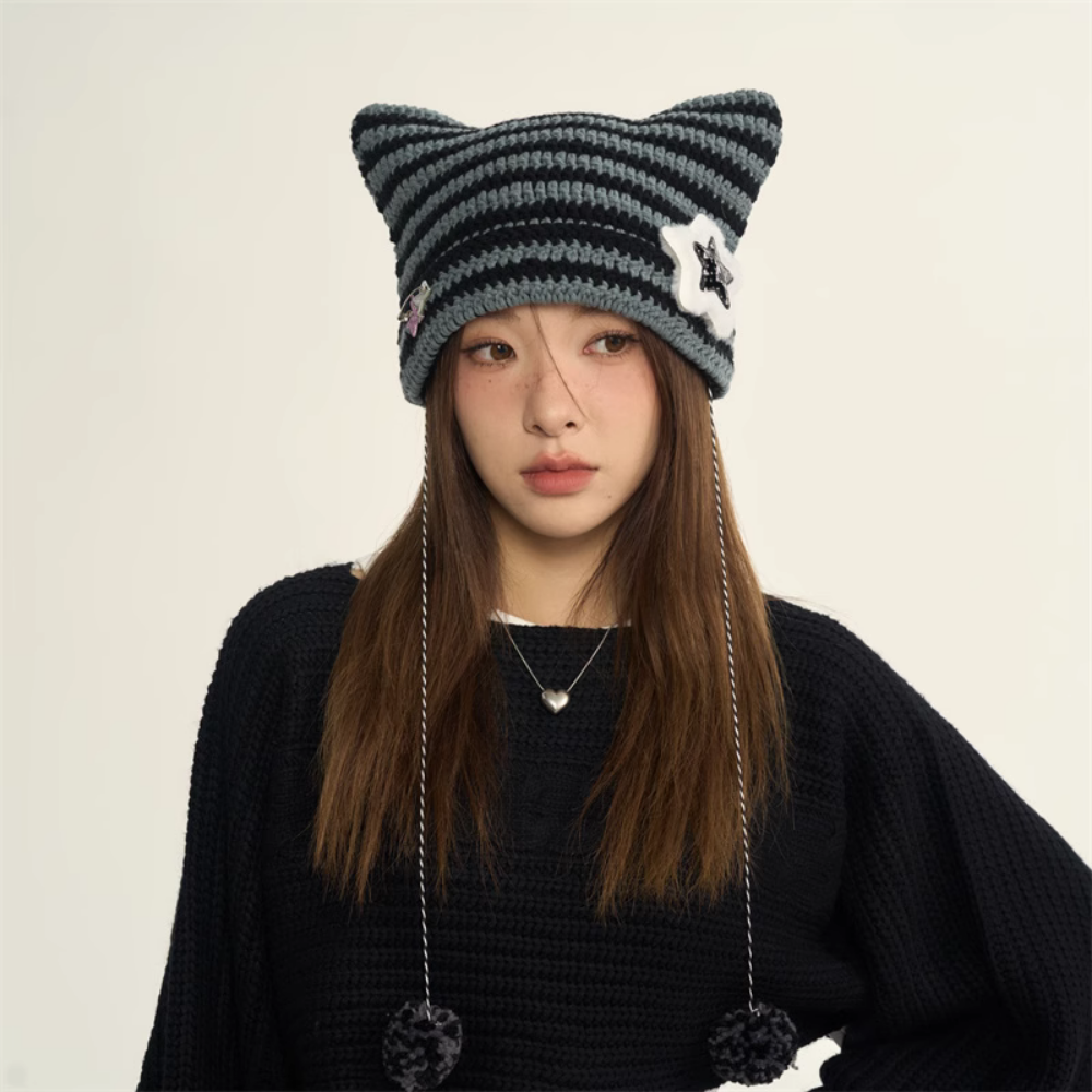 Devil's Star Striped Hat