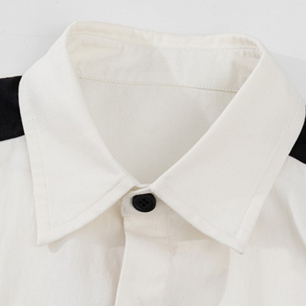 High Street Bold Pattern Graphic Biker Shirt