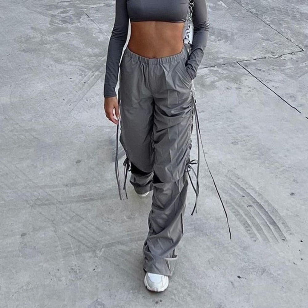 Women's Street Drawstring Cargo Pants
