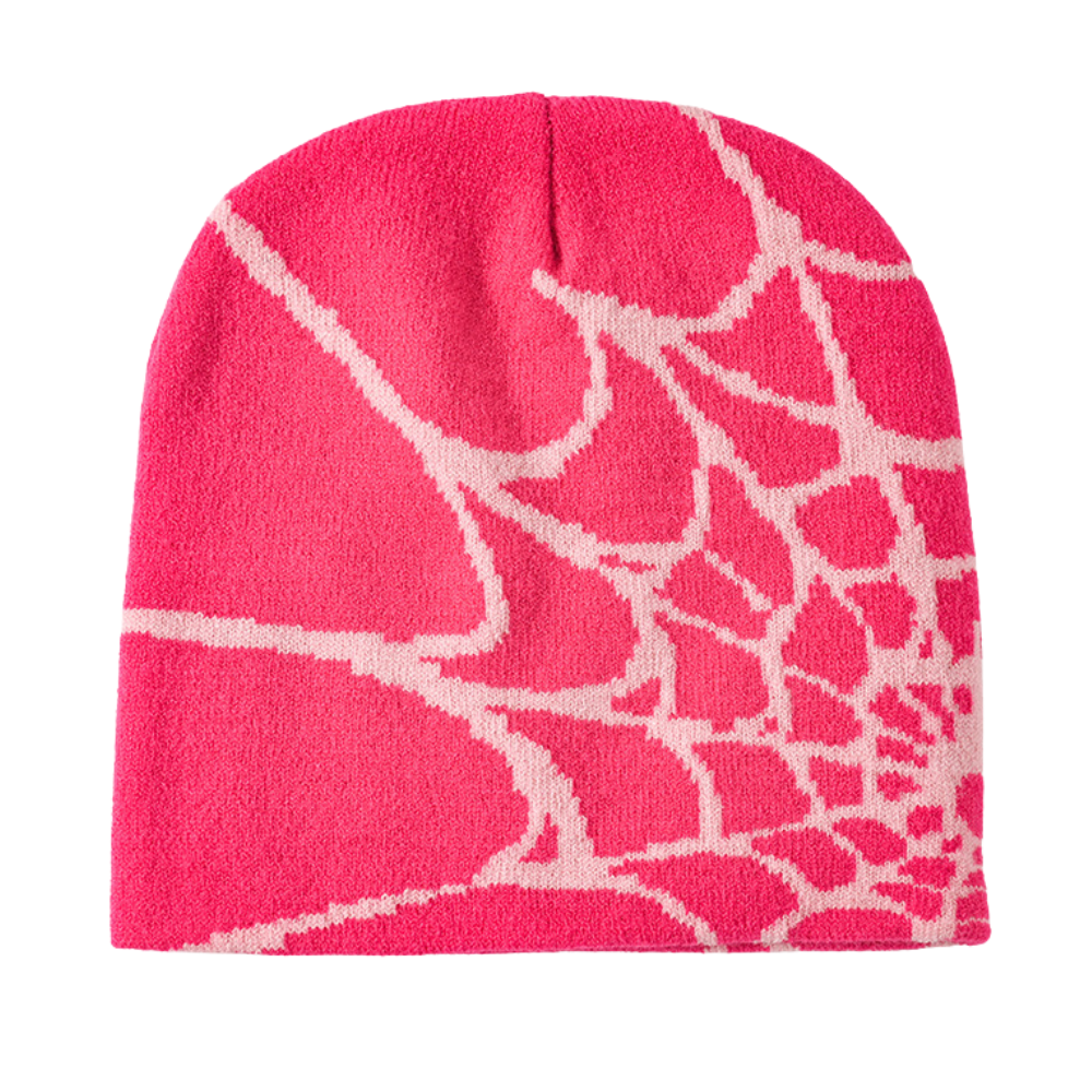 Y2K Spider Web Knit Hat