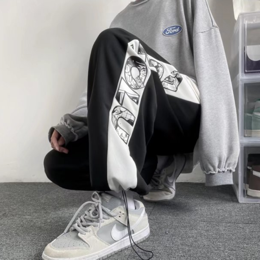 High Street Comics Monogram Track Pants