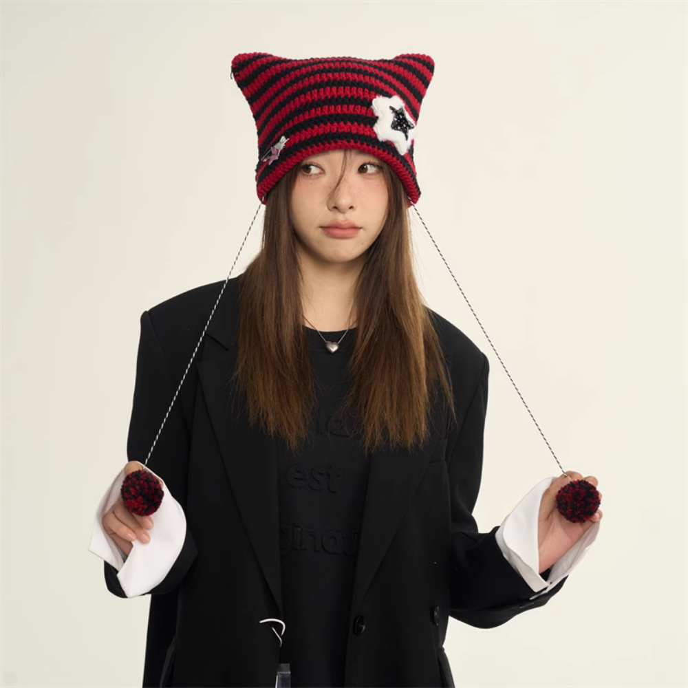 Devil's Star Striped Hat