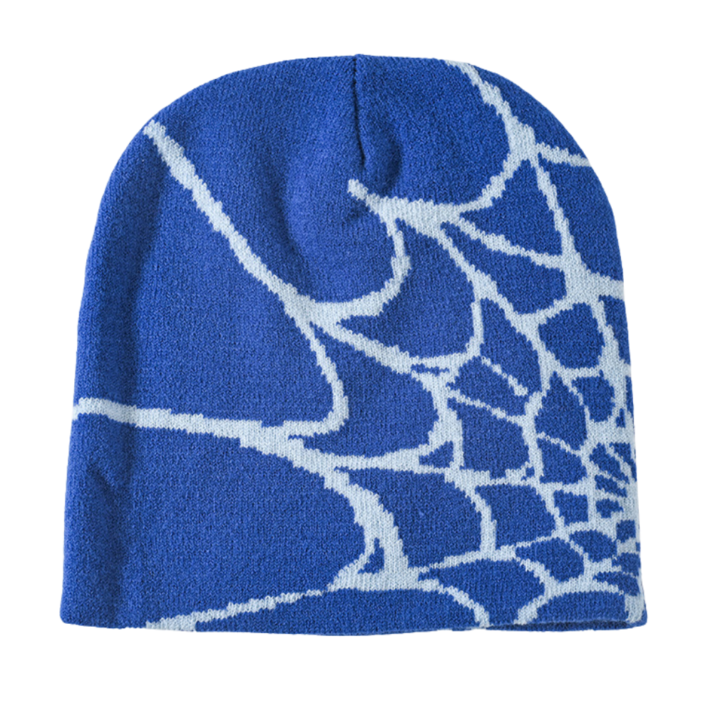 Y2K Spider Web Knit Hat