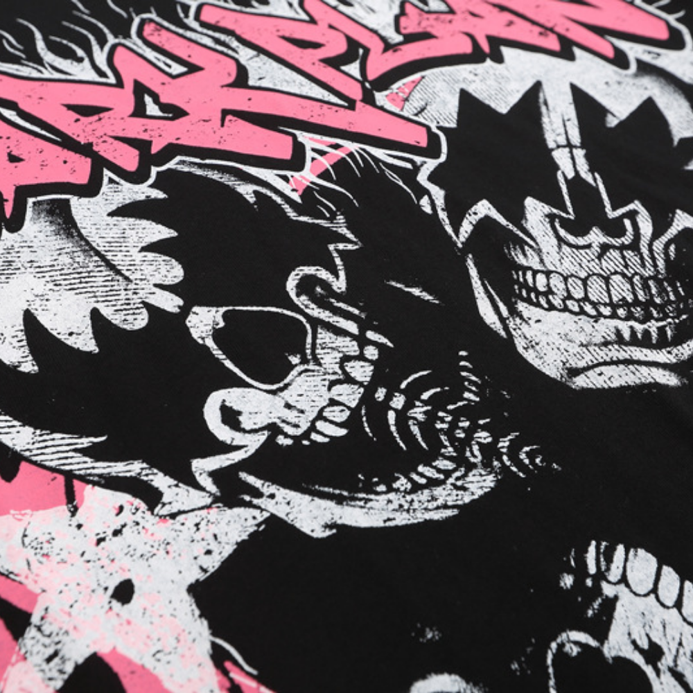 Dark Skull Print Hoodie