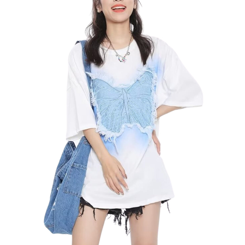 High Street Butterfly Patch T-Shirt