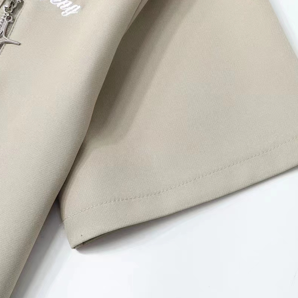 Street Plain Zip-Up Shirt