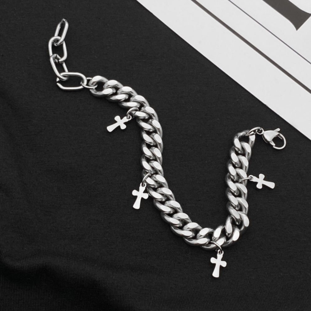Hip Hop Cross Pendant Necklace