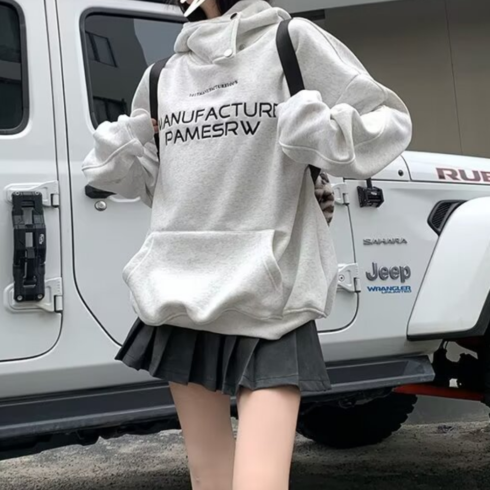 Women's High Street Letter Embroidered Sweatshirt