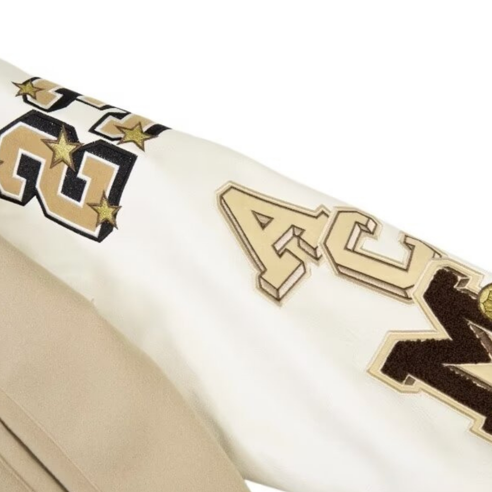 Heavy Magic Wizard Letter Embroidered Jacket