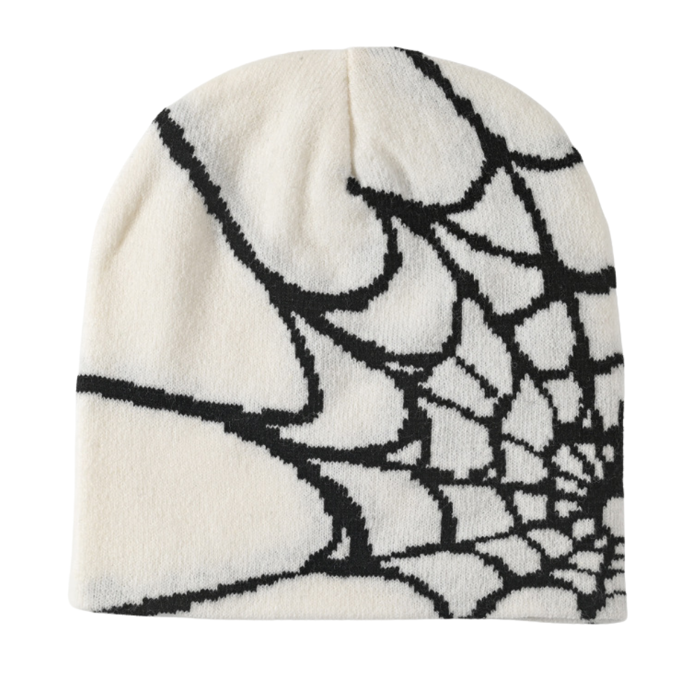 Y2K Spider Web Knit Hat