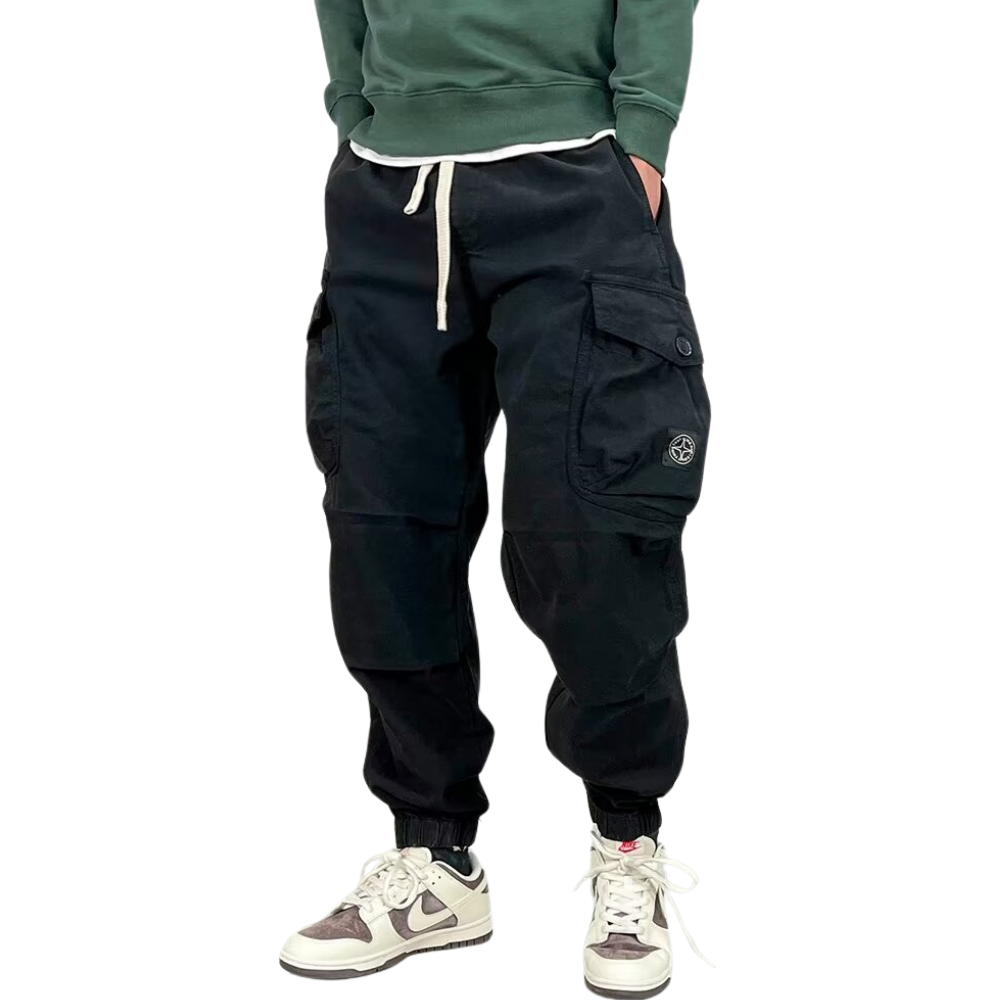 Heavy Drawstring Cargo Pants