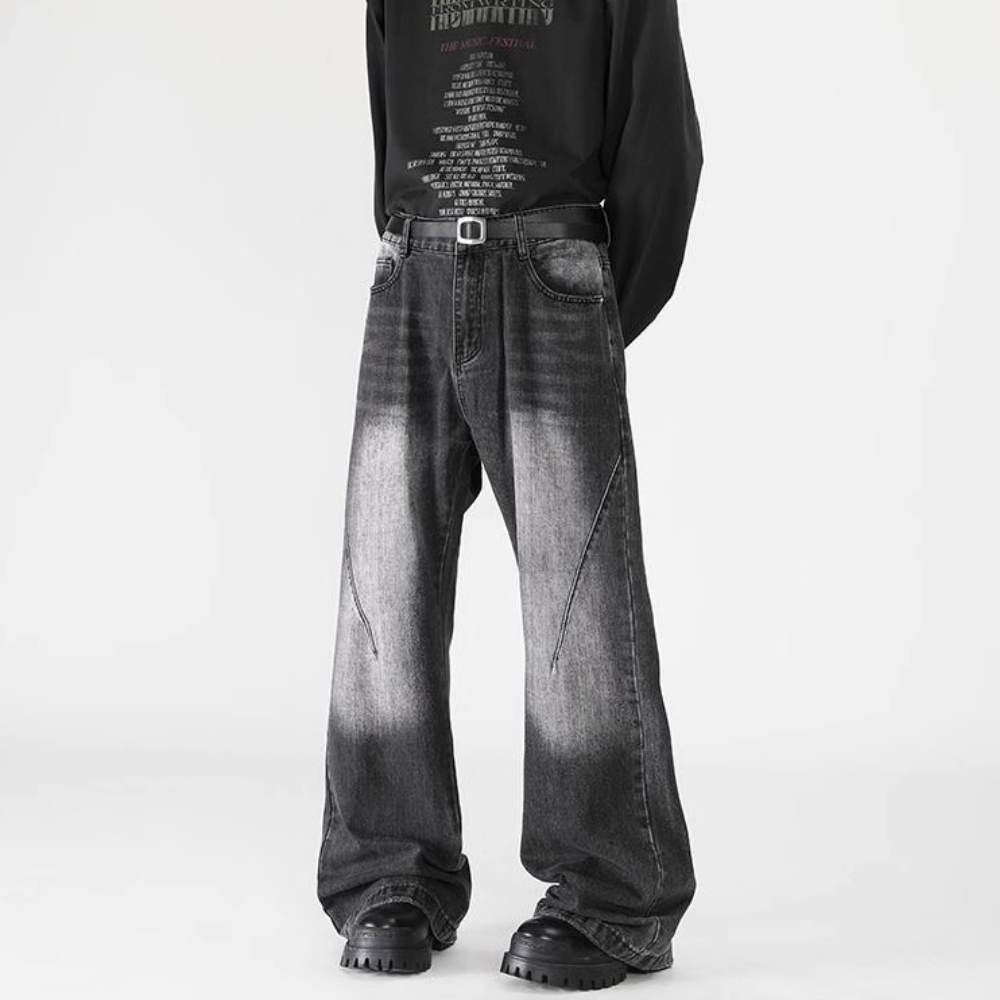 Vintage Micro-Boom Washed Jeans