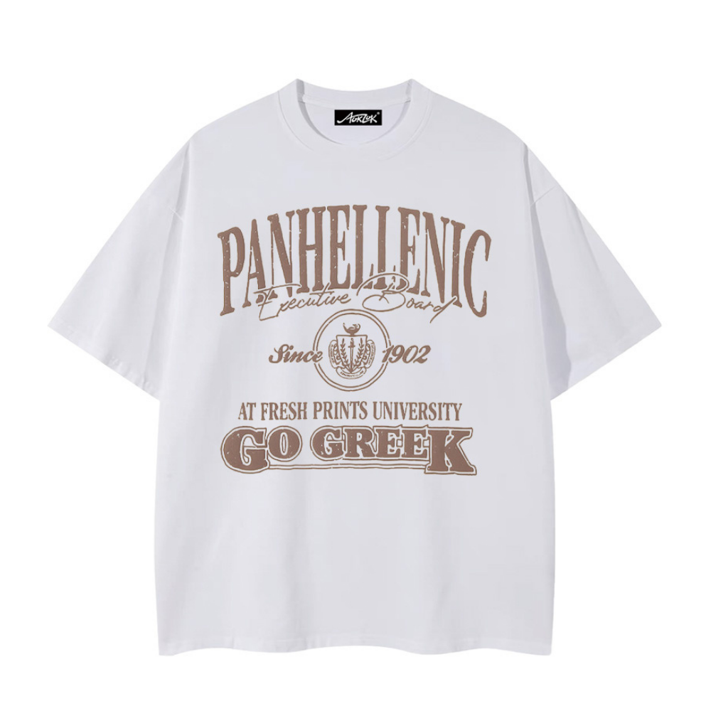 Vintage Lettering Cotton T-shirt