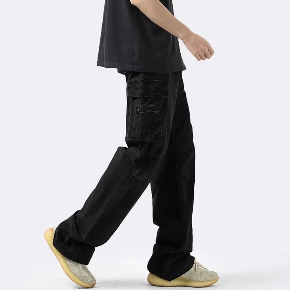 High Street Trendy Straight Cargo Pants